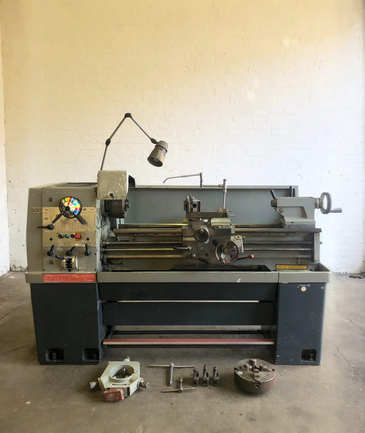 A Colchester Master 2500 centre lathe at Quinn Bros