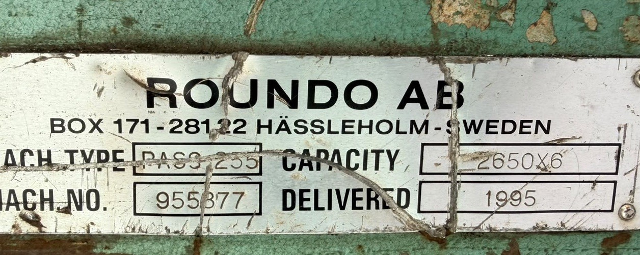 Roundo PASS 255 4 Roll Plate Bending Rolls, photo 7
