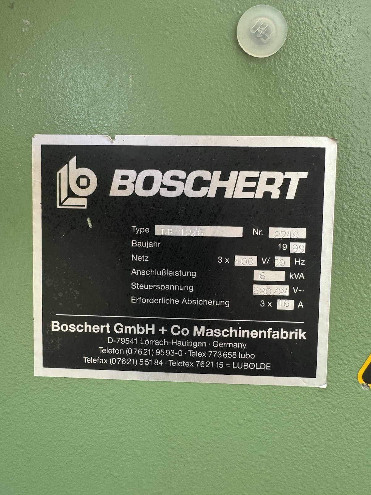 Boschert LB 12/6 Corner Notcher YOM 1999, photo 8
