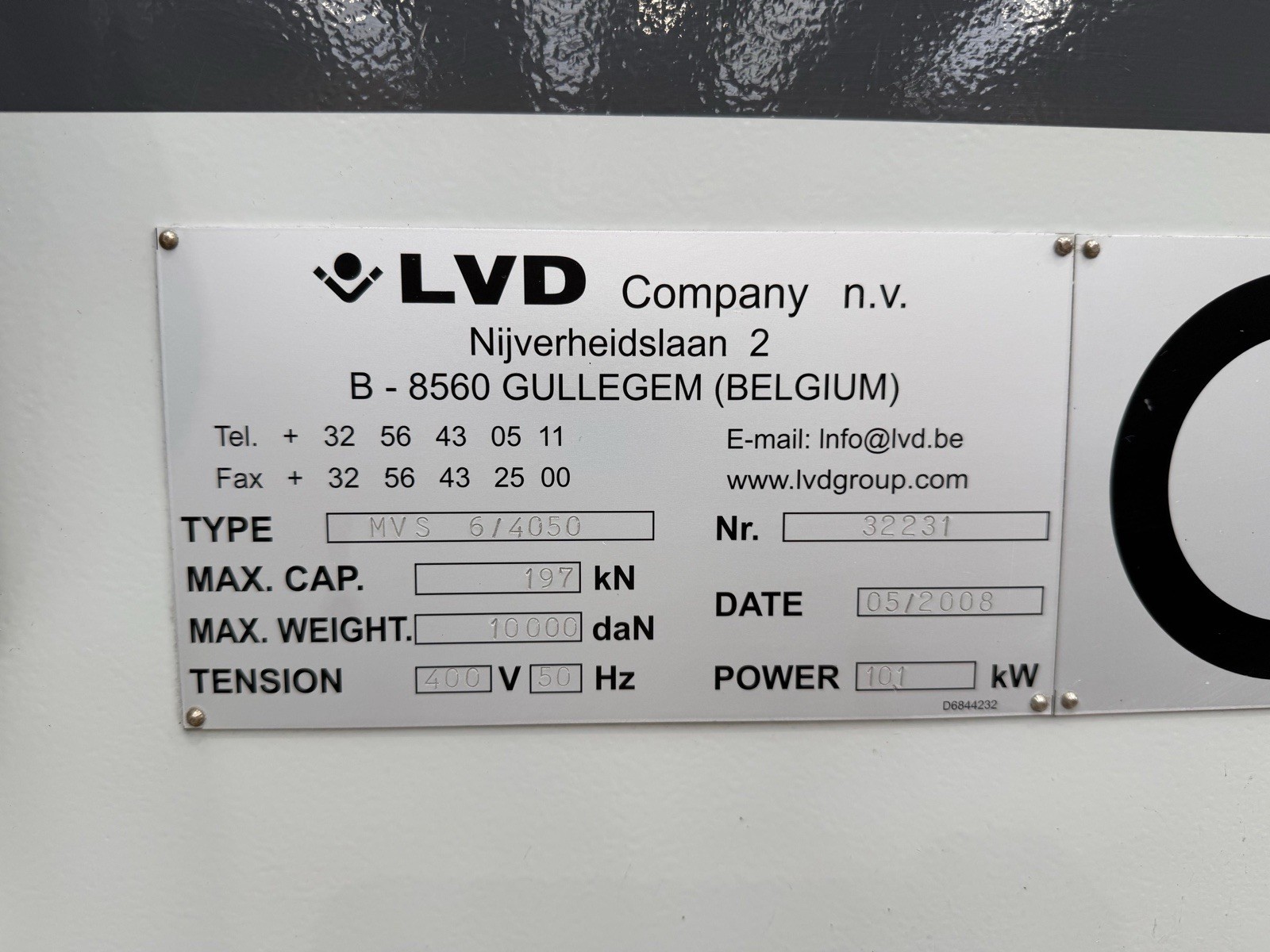 LVD MVS 6/4050 CNC Hydraulic Guillotine, photo 11