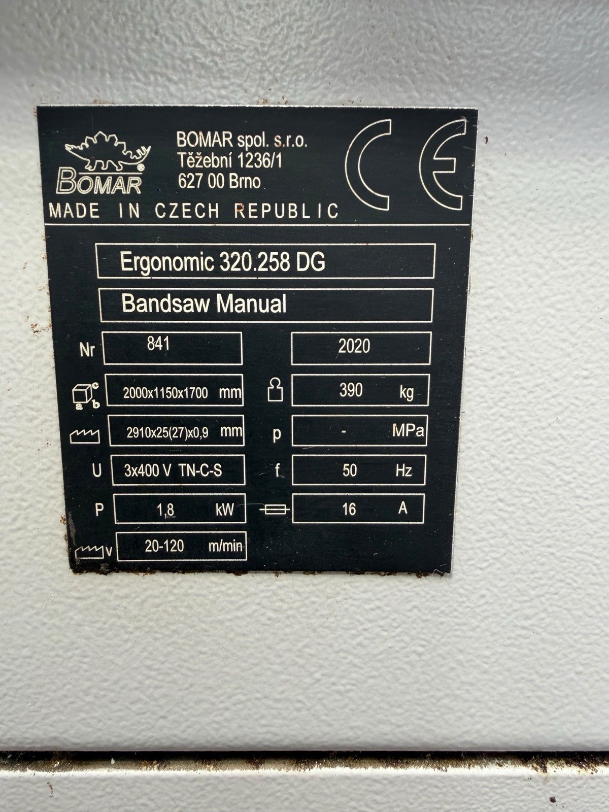 Bomar Ergonomic 320.258 DG Mitre Bandsaw, photo 4