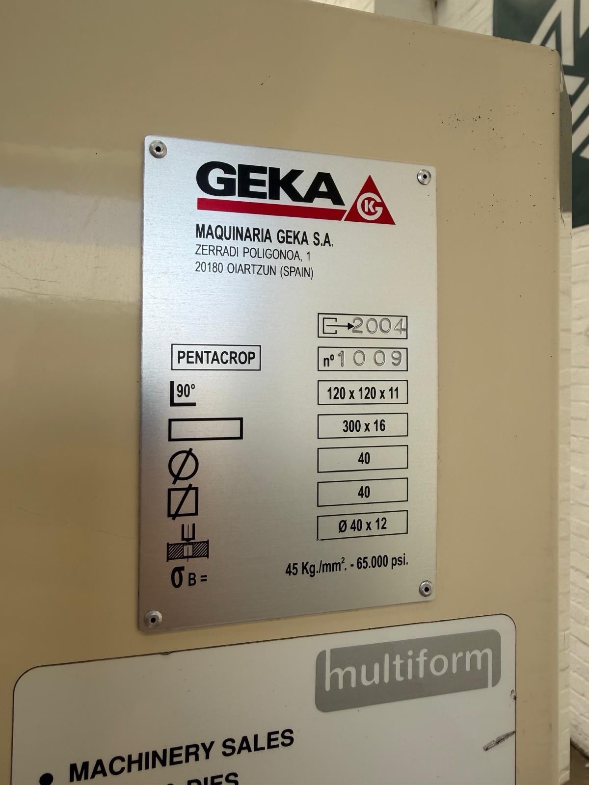 GEKA Pentacrop 55 Universal Hydraulic Ironworker, photo 4