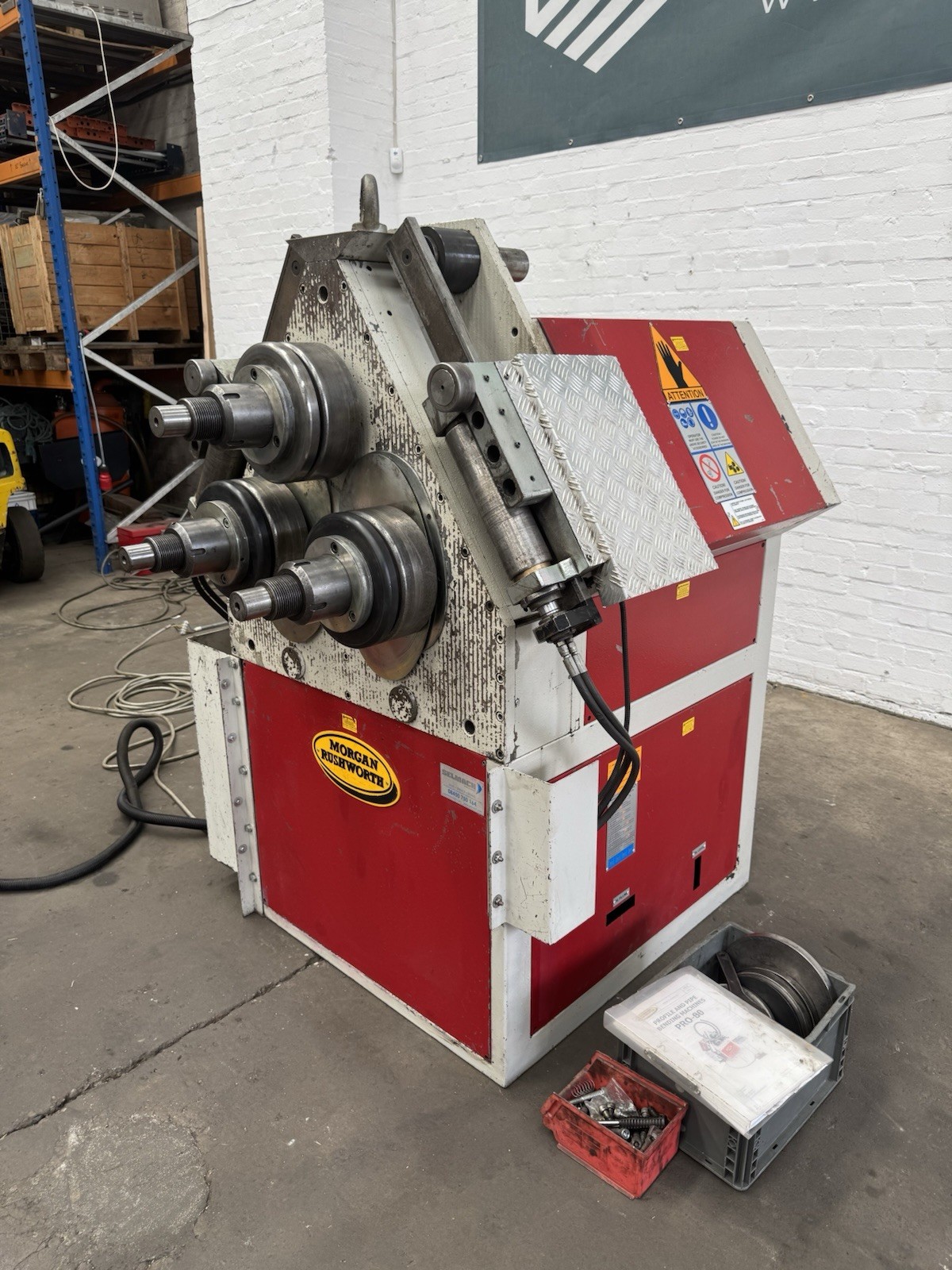 Morgan Rushworth HSR-3 80.245 Hydraulic Section Bending Rolls, photo 2