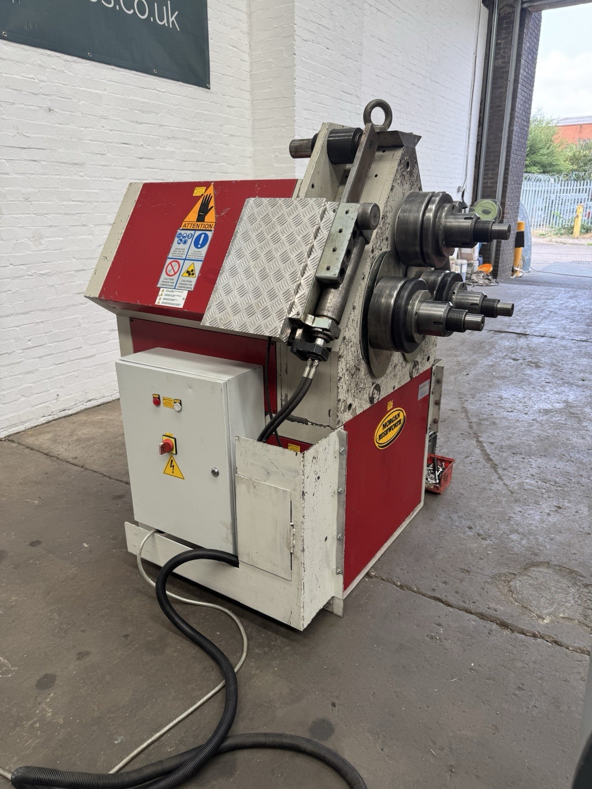 Morgan Rushworth HSR-3 80.245 Hydraulic Section Bending Rolls, photo 9