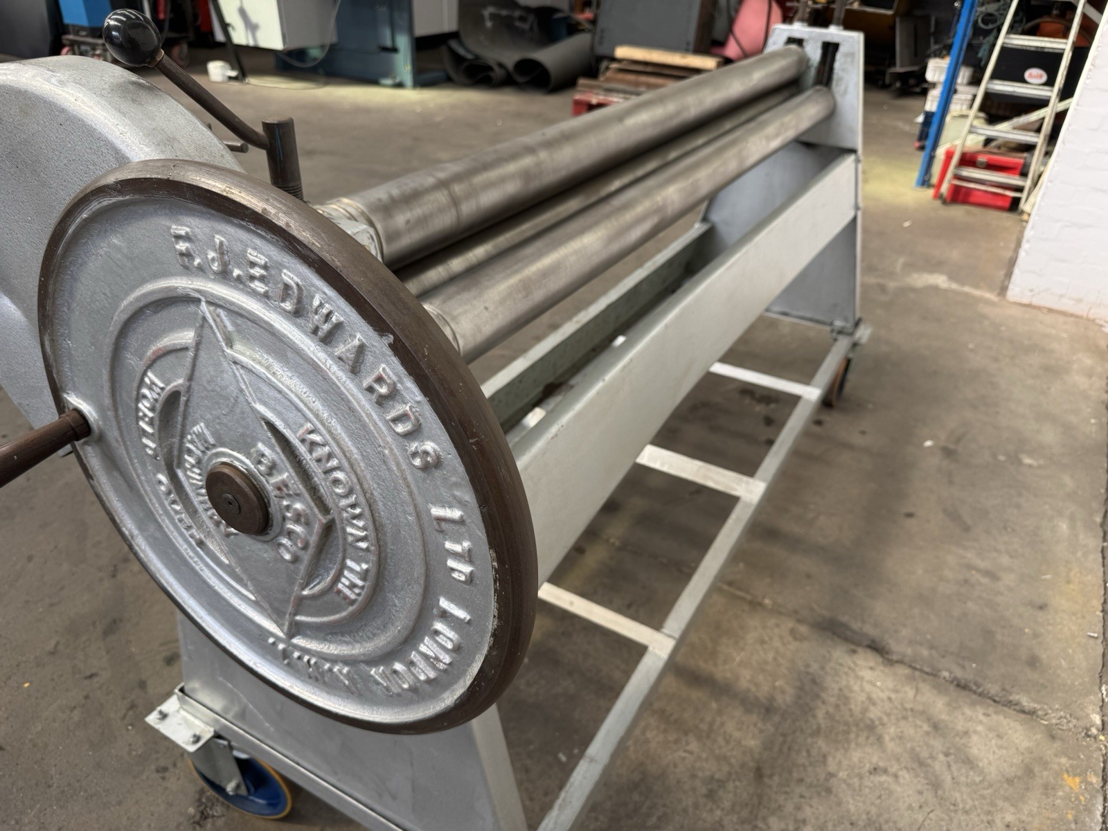 Edwards 80x4 EGS Manual Slip Bending Rolls, photo 2