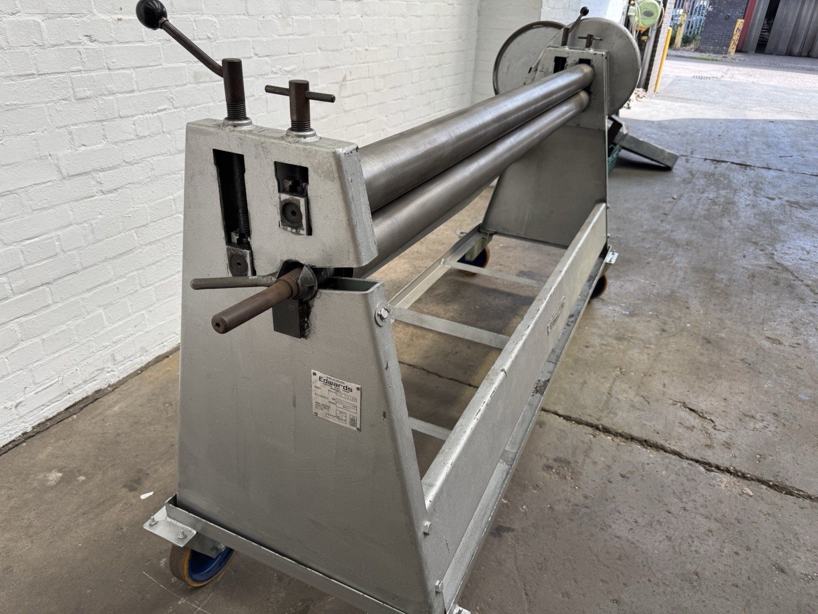 Edwards 80x4 EGS Manual Slip Bending Rolls, photo 6