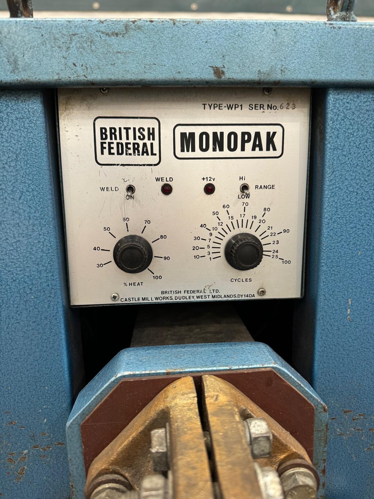 British Federal Monopak Type-WP1 25kVA Spot Welder, photo 7