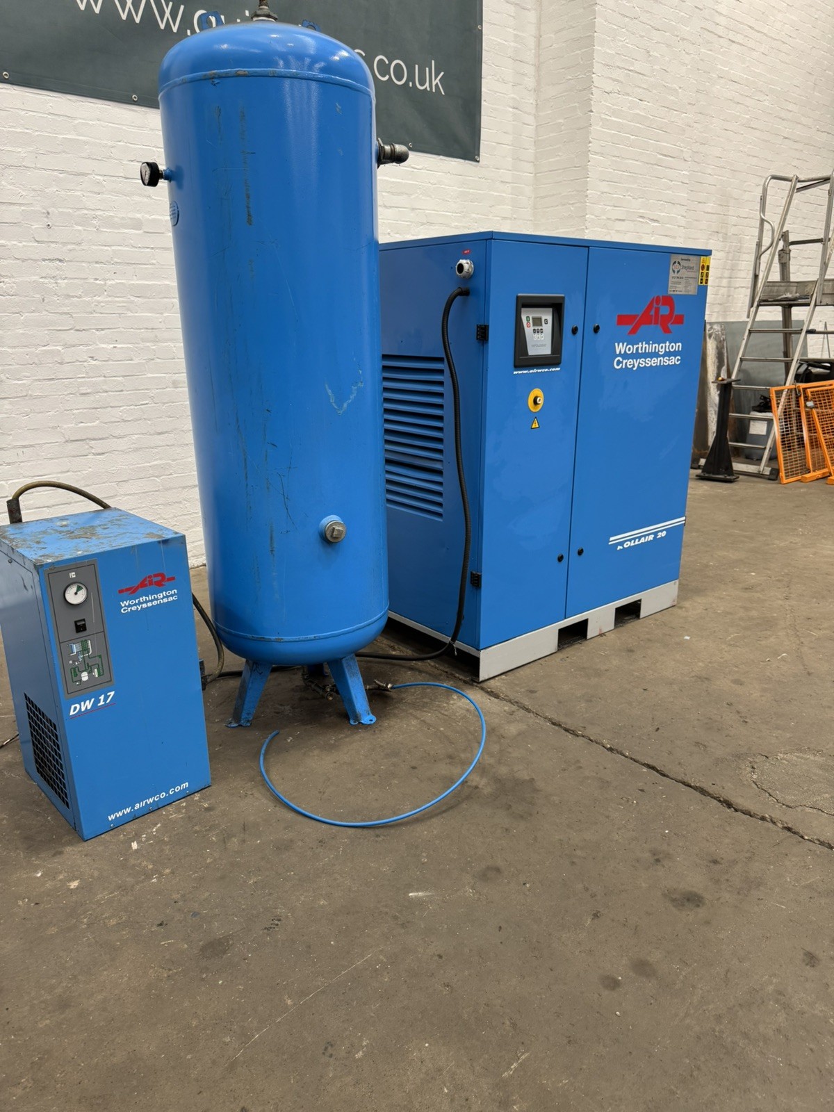 Worthington Creyssensac RLR 20B G9 Rollair 20 Rotary Screw Compressor Package, photo 3