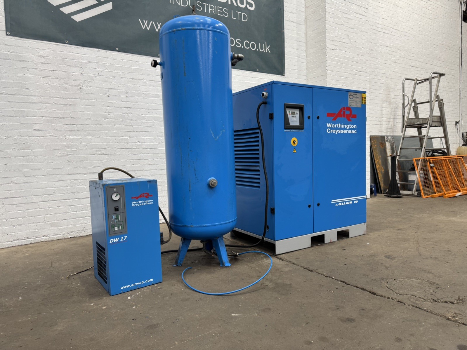 Worthington Creyssensac RLR 20B G9 Rollair 20 Rotary Screw Compressor Package, photo 5