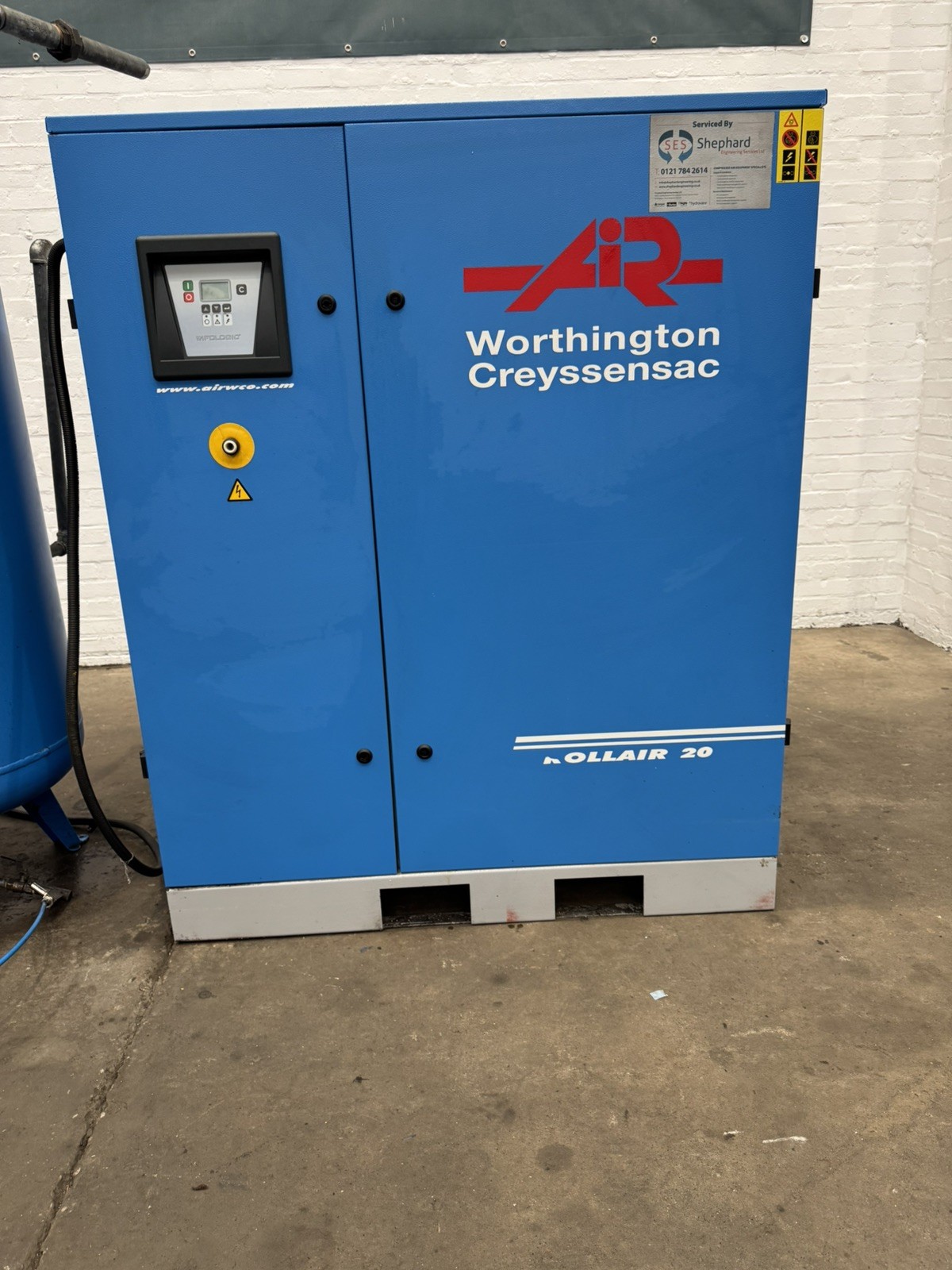 Worthington Creyssensac RLR 20B G9 Rollair 20 Rotary Screw Compressor Package, photo 6