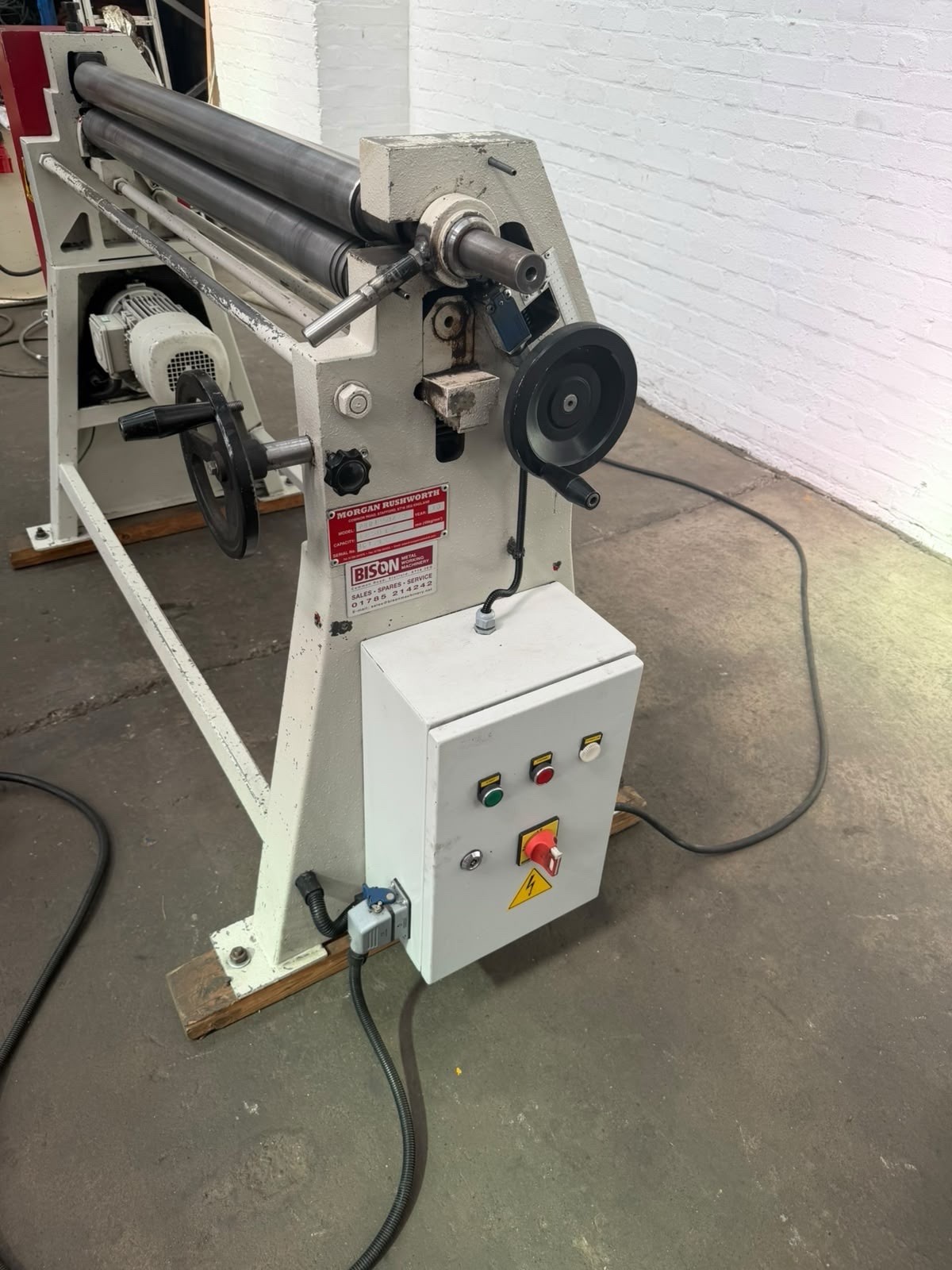 Morgan Rushworth PBR1250/75 Powered Bending Slip Rolls, photo 11