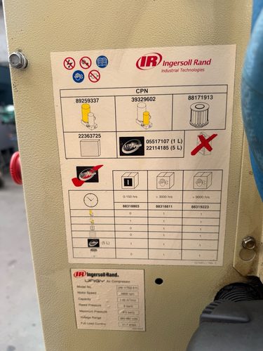 Ingersoll Rand Unigy UNI-11TAS-9-H 11kW Rotary Screw Air Compressor, photo 4