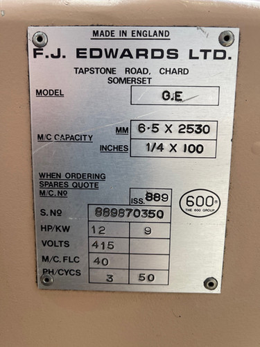 Edwards Pearson GE Hydraulic Guillotine, photo 5