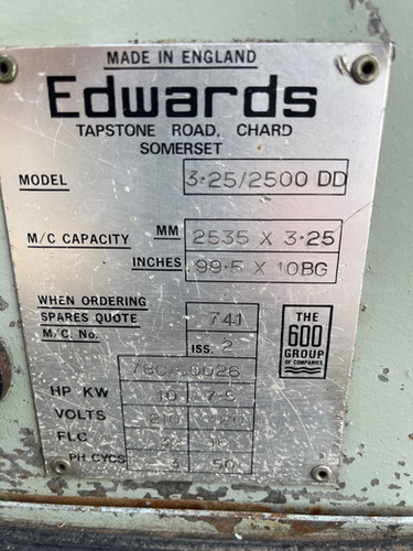 Edwards Truecut DD Sheet Metal Guillotine, photo 5