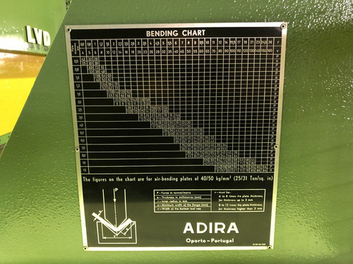 Adira model QH-6330 Hydraulic Press Brake, photo 6