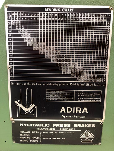 Adira (Portugal) Hydraulic Press Brake, photo 8