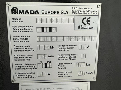 Amada HFE 130-3L CNC 8 Axis Press Brake, photo 5