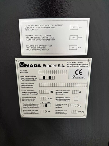 Amada HFE 80-25 CNC Press Brake, photo 4