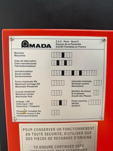 Amada Promecam ITPS 100 30 CNC Hydraulic Press Brake, photo 7