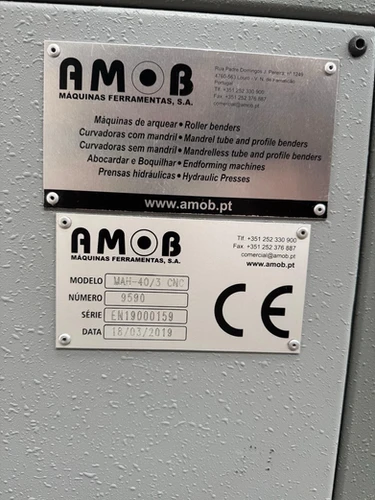 AMOB (Portugal) MAH-40-3 CNC Section Forming Rolls, photo 8