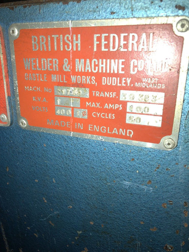 British Federal 10kva Spot Welder, photo 4