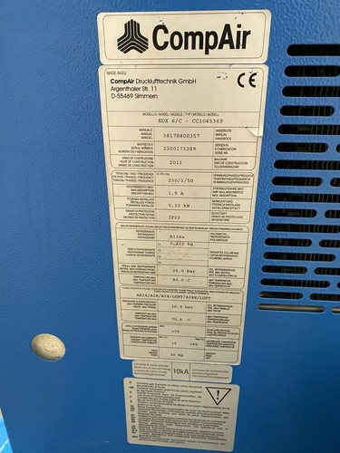 Compair L04 Receiver Mounted Rotary Screw Compressor, photo 3
