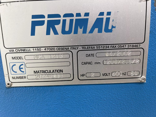 DAVI Promau MCA 1213 Powered 4 Roll Pyramid Bending Rolls, photo 7
