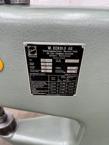 Eckold Kraftformer Piccolo KF310, photo 6