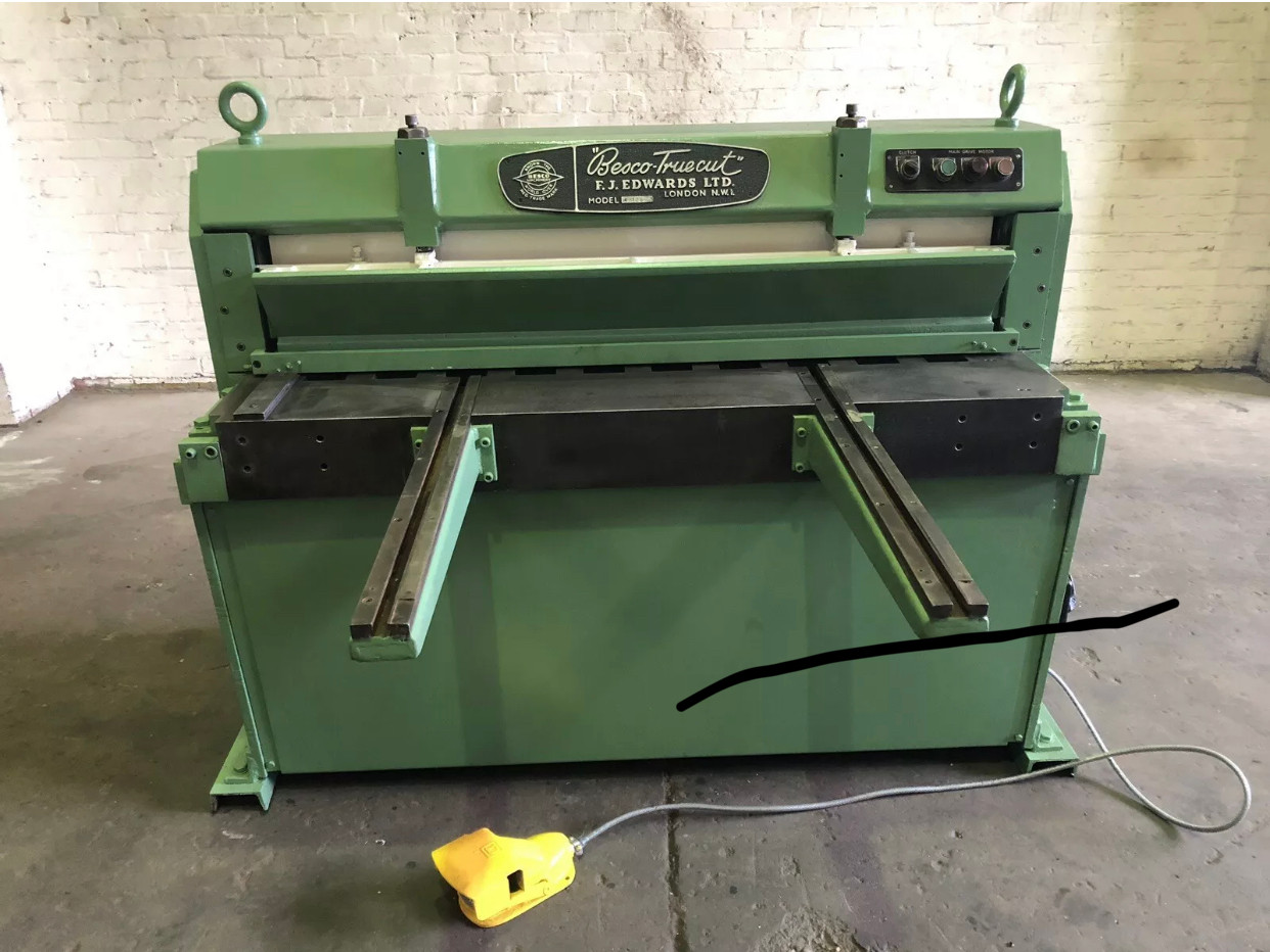 Edwards Besco 4ft Sheet Metal Guillotine