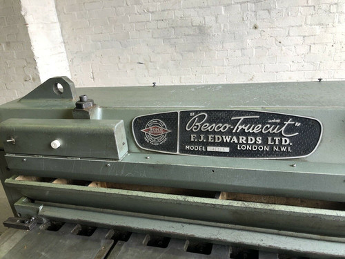 Edwards Besco Sheet Metal Guillotine, photo 5