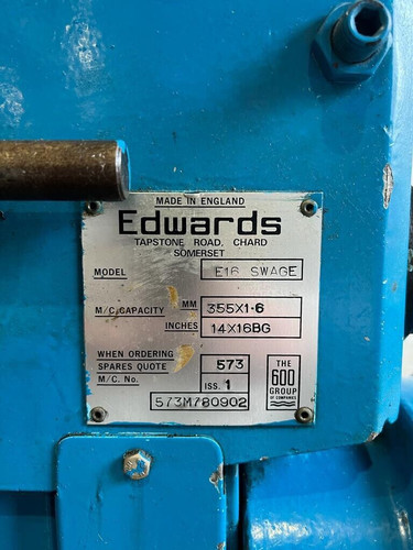 Edwards E16 Powered Swager, photo 4