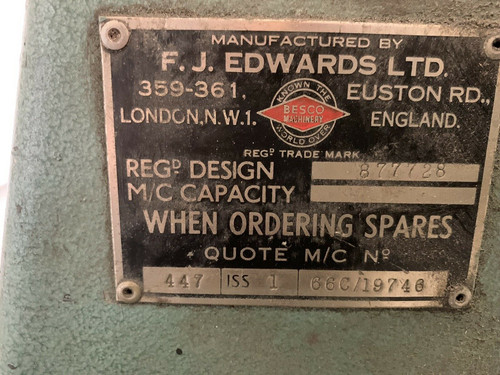 Edwards Manual Pyramid Bending Slip Rolls, photo 4