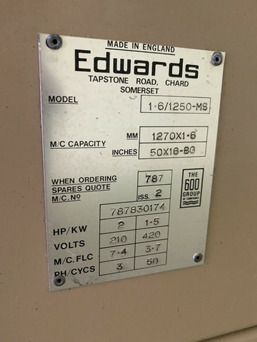 Edwards Minishear DD Mechanical Guillotine, photo 4