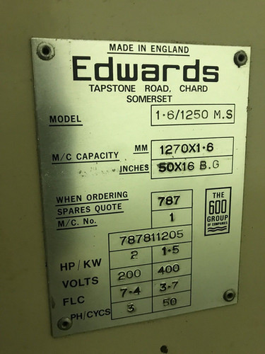 Edwards Minishear Mechanical Guillotine, photo 3