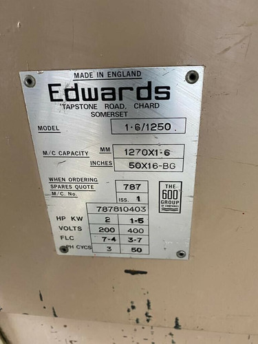 Edwards Minishear Sheet Metal Guillotine, photo 4