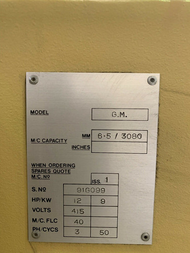 Edwards Pearson 3m Hydraulic Sheet Metal Guillotine, photo 3