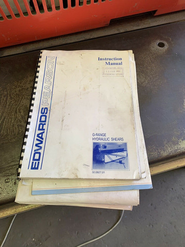 Edwards Pearson 3m Hydraulic Sheet Metal Guillotine, photo 6