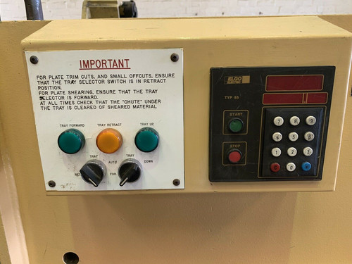 Edwards Pearson 3m Hydraulic Sheet Metal Guillotine, photo 8