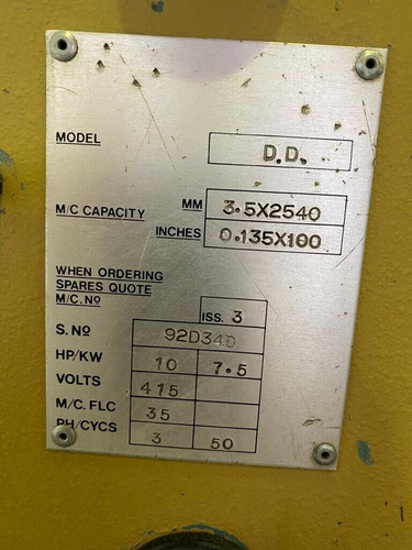 Edwards Pearson DD Sheet Metal Guillotine, photo 5