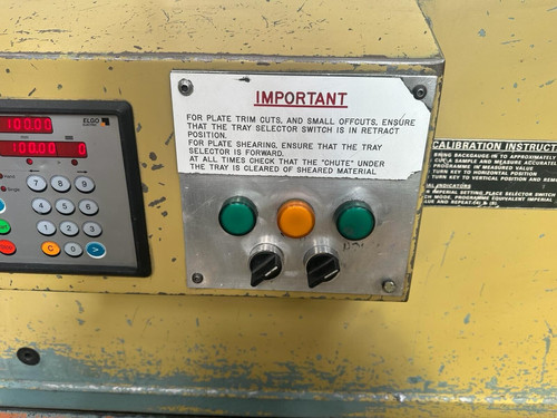 Edwards Pearson GE 3m x 6.5mm Hydraulic Sheet Metal Guillotine, photo 4