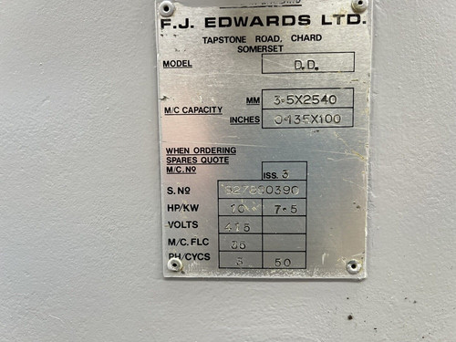 Edwards Pearson Truecut DD Sheet Metal Guillotine, photo 3