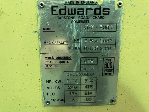 Edwards Truecut DD Mechanical Guillotine, photo 2