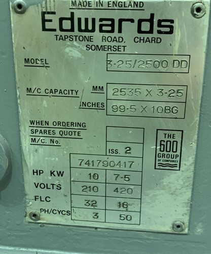 Edwards Truecut DD Sheet Metal Guillotine, photo 5