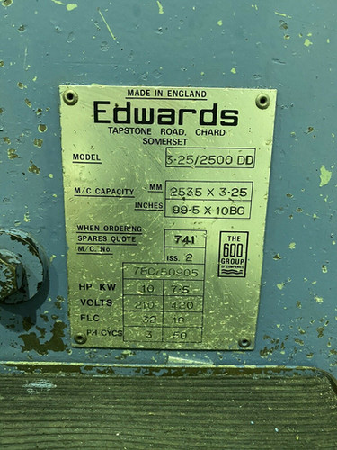 Edwards Truecut DD Sheet Metal Guillotine, photo 3