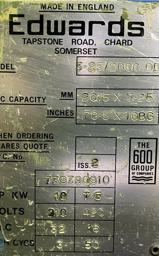 Edwards Truecut DD Sheet Metal Guillotine, photo 5