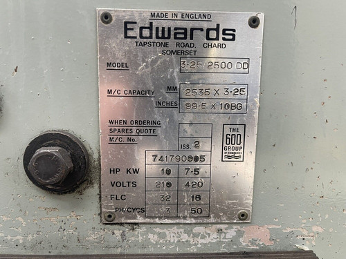 Edwards Truecut DD Sheet Metal Guillotine, photo 3