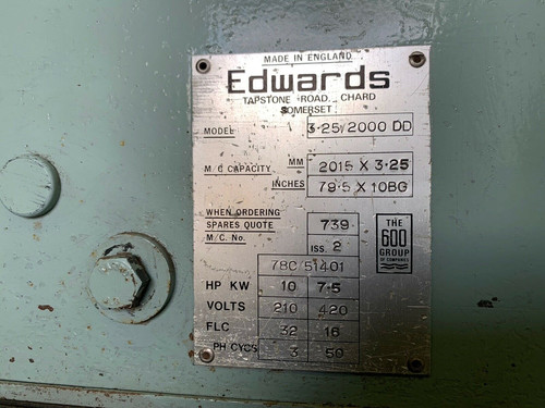 Edwards Truecut DD Sheet Metal Guillotine, photo 6