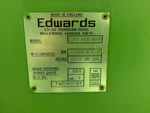 Edwards Truefold 2m Box & Pan Folder, photo 2