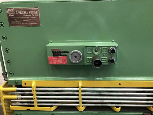 Elga Hydrashear 2.5m Hydraulic Sheet Metal Guillotine, photo 8