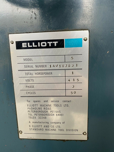 Elliot No5 Tool & Cutter Grinder, photo 2